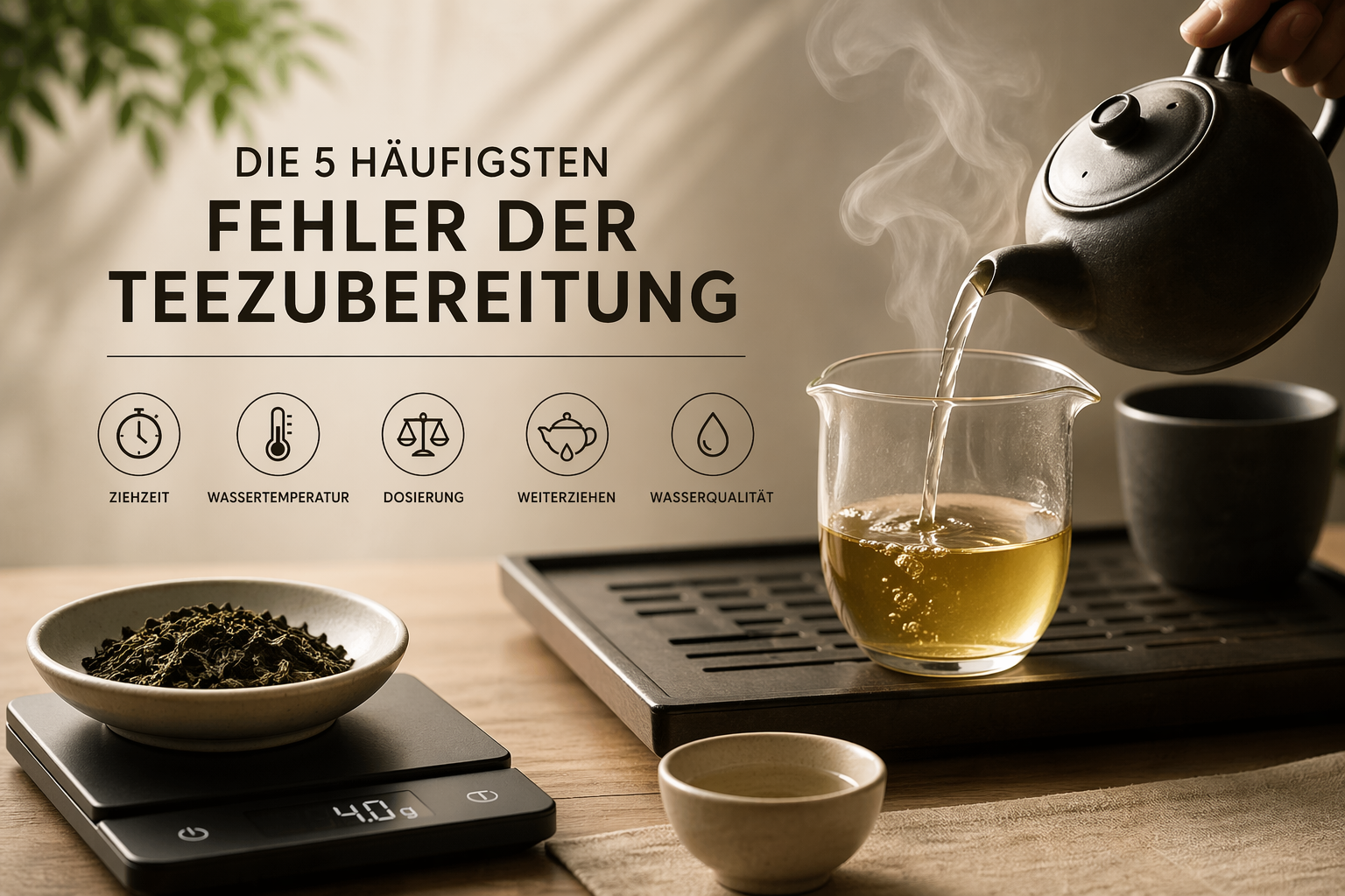 Fehler der Teezubereitung